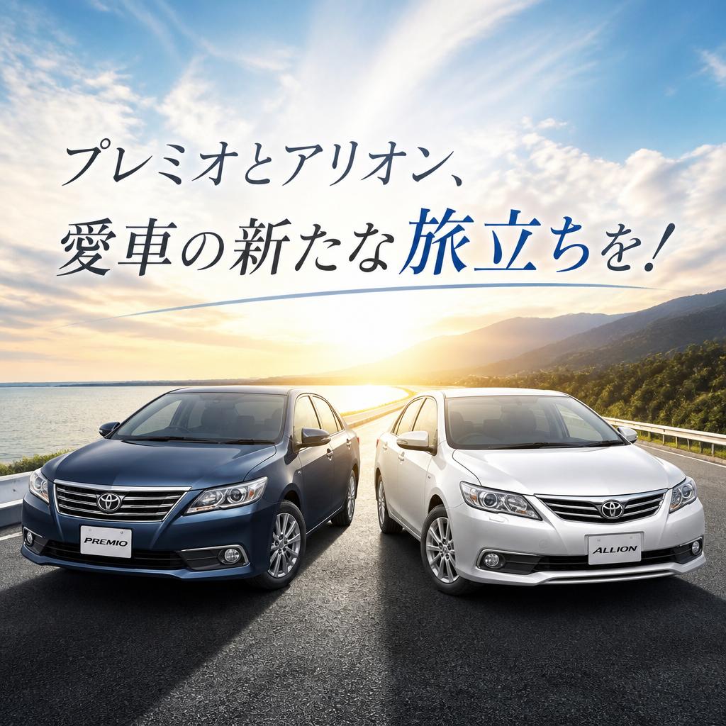プレミオとアリオン、愛車の新たな旅立ちを！