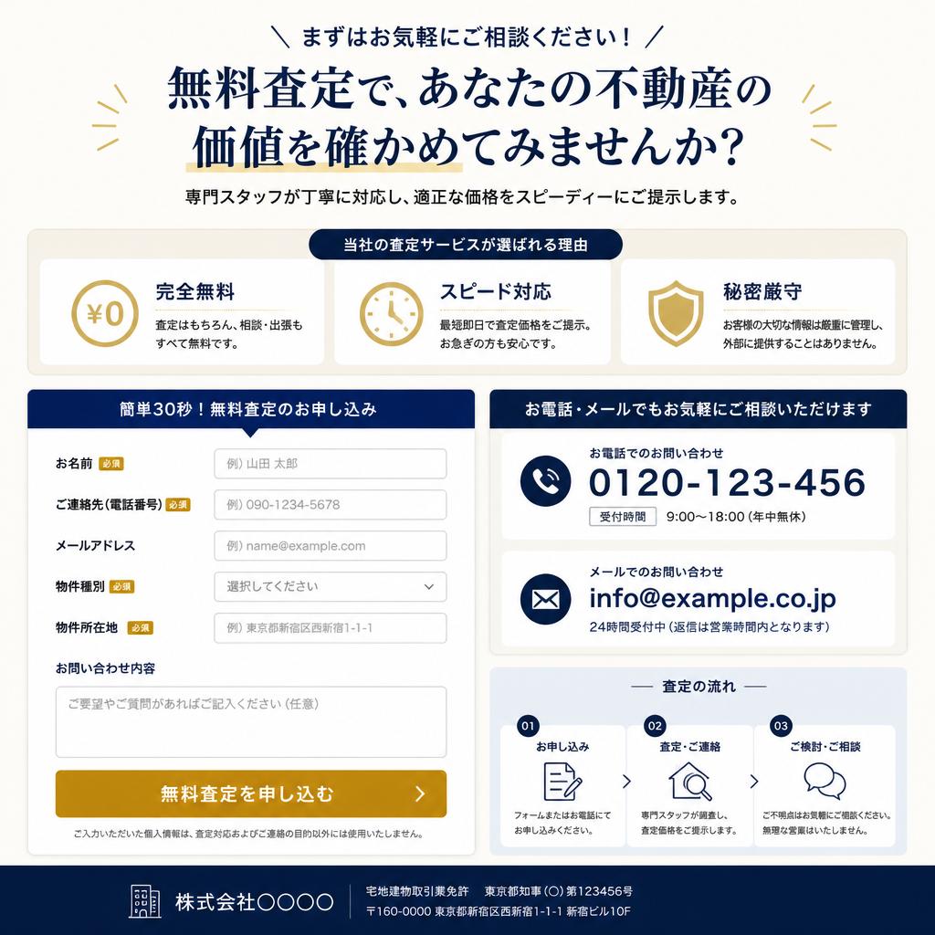 今すぐ無料査定をお申し込み！