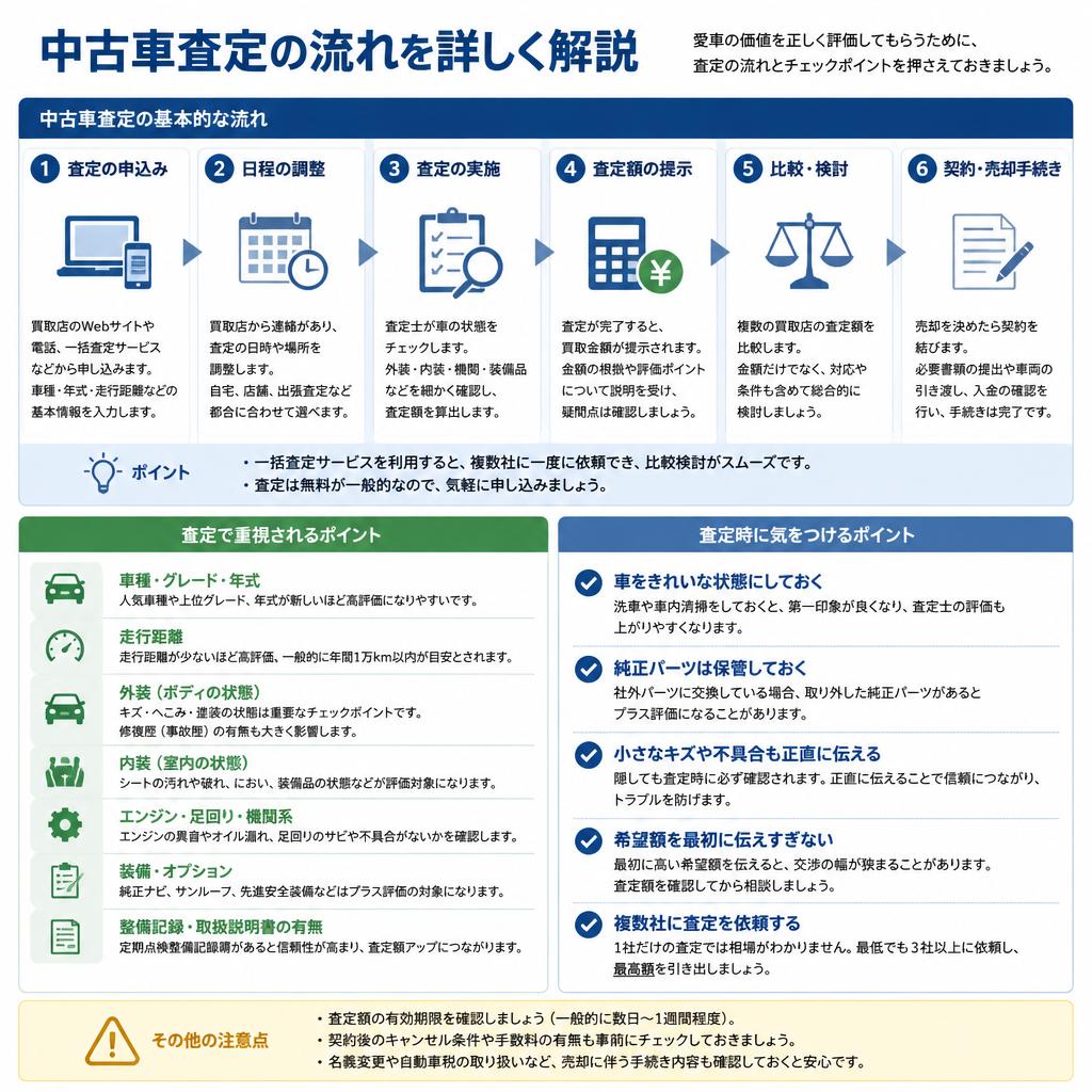 査定の流れと重要なポイント