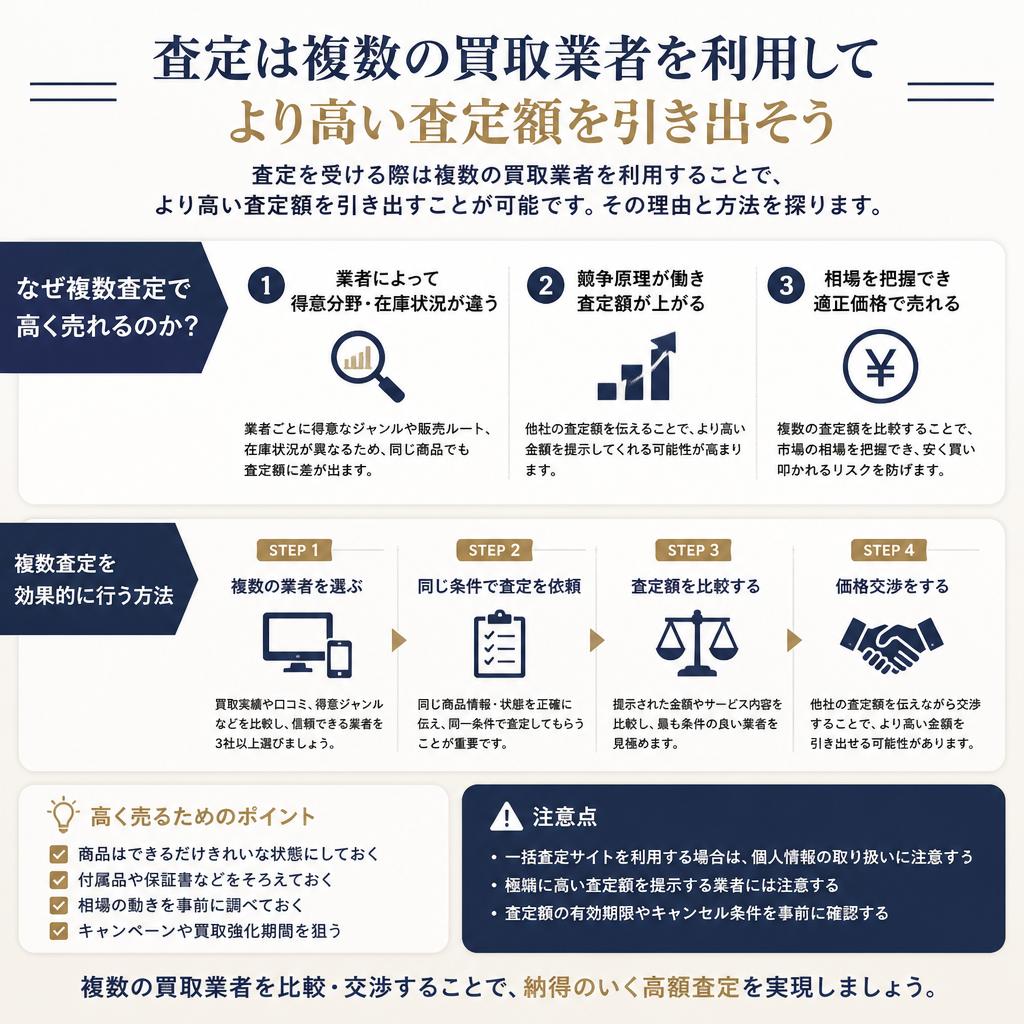 複数の買取業者を利用するメリット