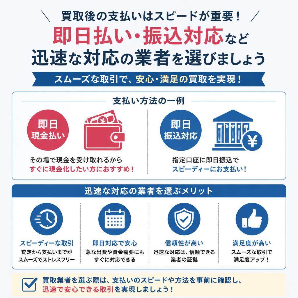 5. 支払いのスピードと方法