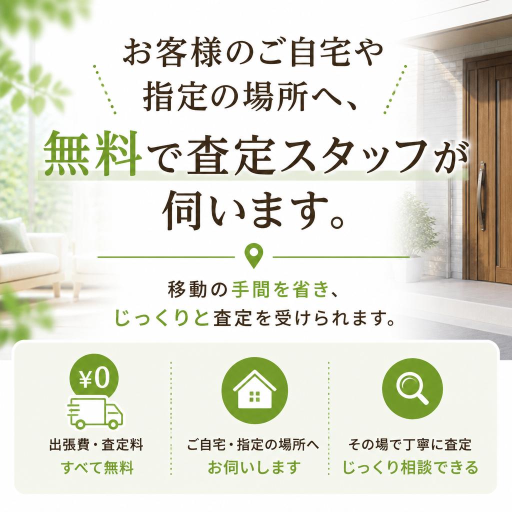 無料出張査定のご案内