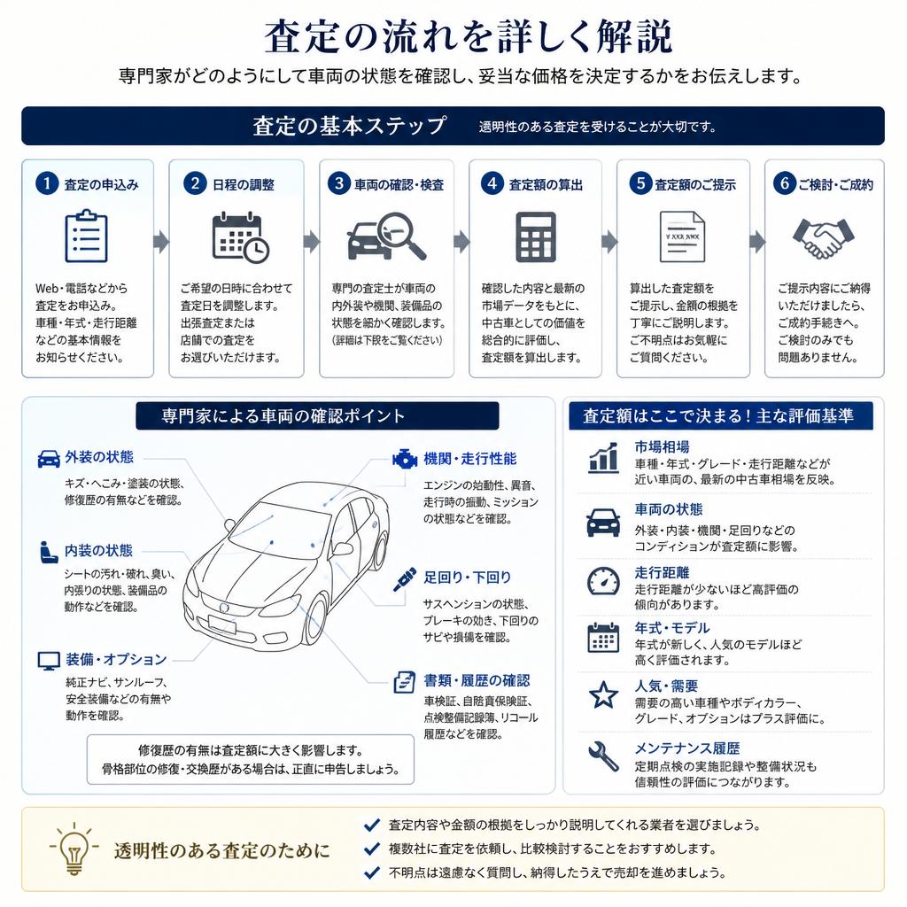 査定による評価のプロセス