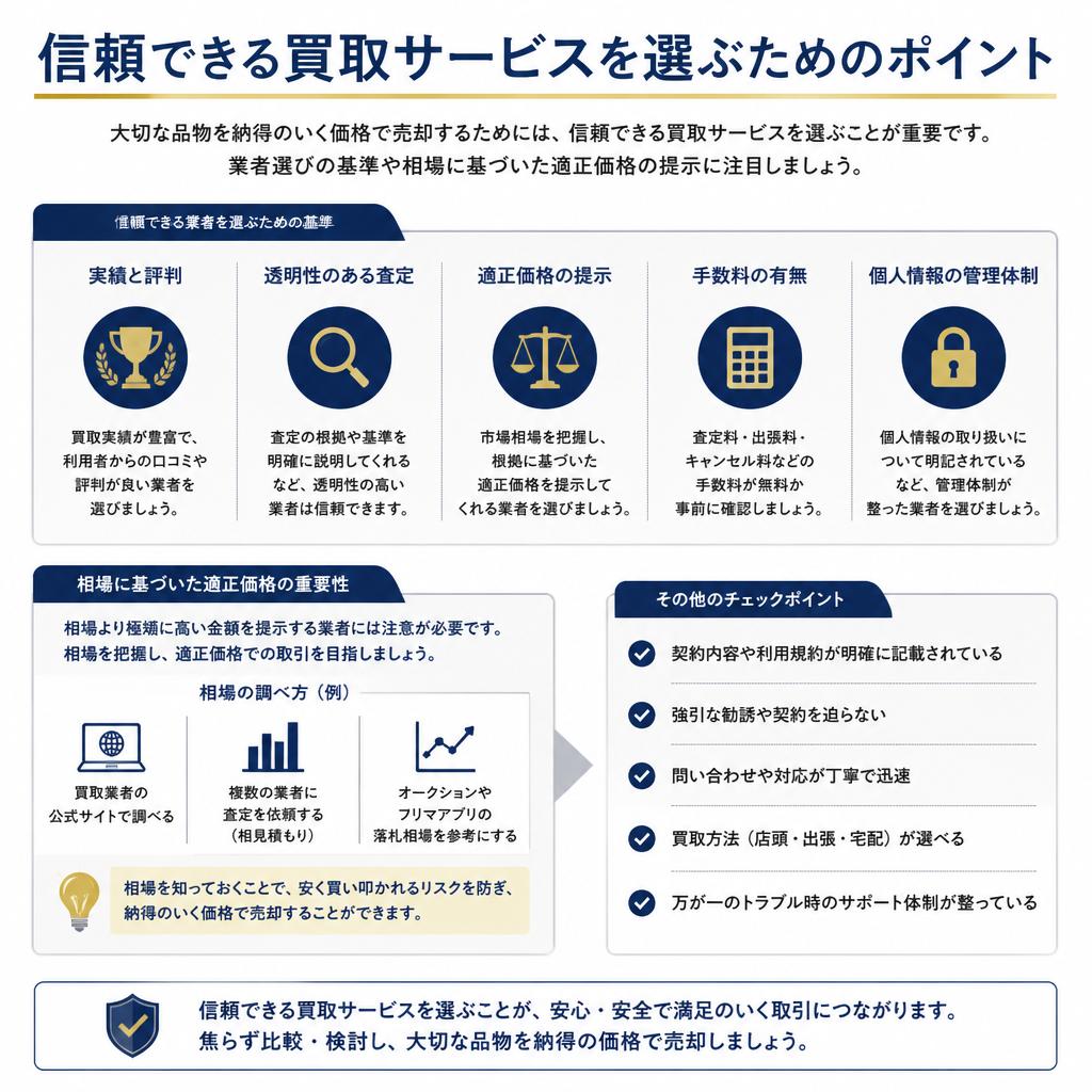 賢い買取サービスの選び方