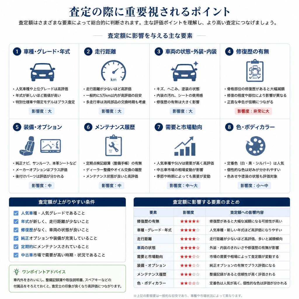高査定を実現するための要素