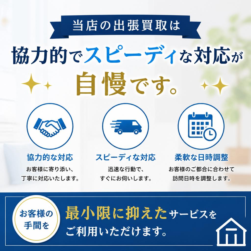 出張買取サービスの特長