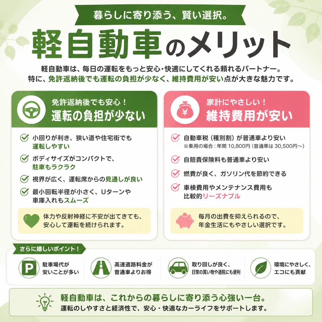 軽自動車はここが魅力！