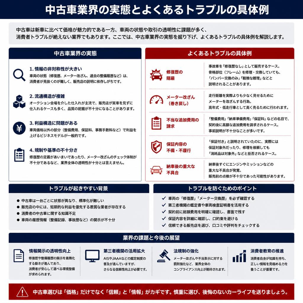 2. 中古車業界の現状とトラブル事例