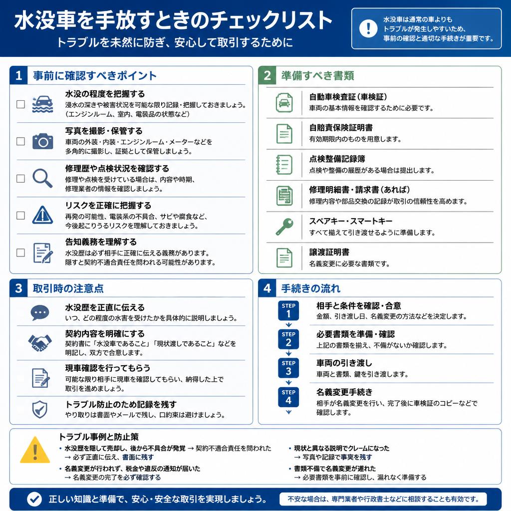 トラブル回避のためのチェックリスト